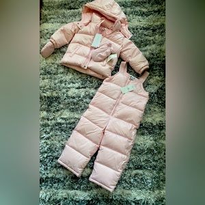 Water-Repellent Down Snowsuit Set